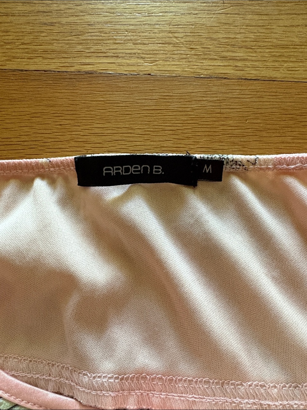 y2k Arden B pink handkerchief hem strapless going out top - Picture 6 of 7